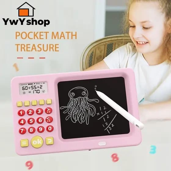 Tablet Educativo Infantil 2 em 1 – Jogos Matemáticos + Escrita LCD | Crianças 3+  N1