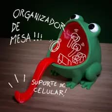 Organizador Mesa Sapo com suporte de celular