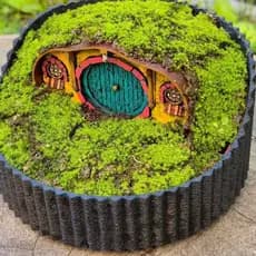 Toca Hobbit para vaso de plantas e terrários