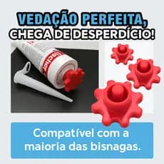 Tampas para tubo de silicone e cola PU - 4 unidades