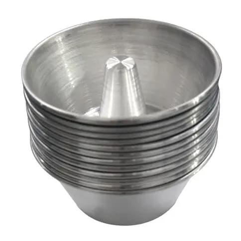 12 Forminhas Mini Bolo Vulcao 8x6 ( 12cm Boca / 8,0cm Fundo / 6cm Altura) - FigueirasFormas