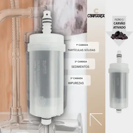 Filtro Torneira Refil Vela modelo Zufer Pró-Saúde
