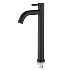 Torneira Boca Curva  Cascata Preto Snel Metais
