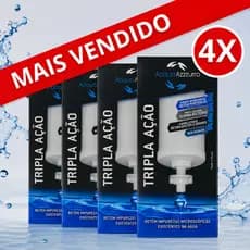 Kit 04 Velas Alcalinas Premium Tripla Ação Carvão Ativado Prata Coloidal Serve Todos Filtro De Barro