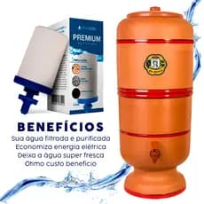 Filtro de Barro 6 litros C/ Boia Vela e Torneira
