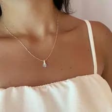 Colar Nossa Senhora Aparecida - Folheado a Ouro 18k