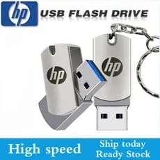 Pendrive USB HP 4GB 64GB 1TB 512GB 256GB De Metal De Alta Velocidade À Prova D'água