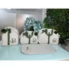 bolsas de maternidade em linho a pronta entrega, tema urso