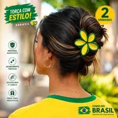 Piranhas Brasil Para Cabelo Flor, Maximalista Praia, Acessório Luxo, Estilo, Flores, Brilho, Moderna, Presilha feminina