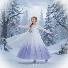 Vestido Fantasia Princesa Elsa Frozen 2 Disney Infantil Rainha Gelo Neve