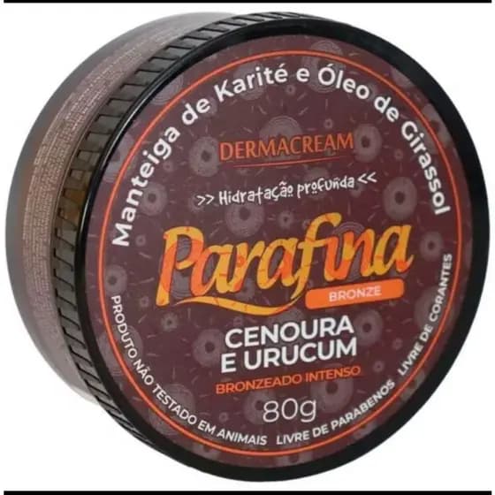 PARAFINA BRONZEADORA CENOURA E URUCUM 80GR BRONZEADO INTENSO