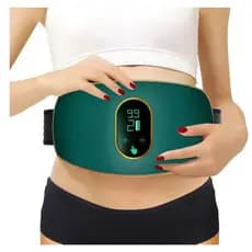 Massageador Vibratório Abdominal Elétrico USB 5 Áreas Display Digital Portátil