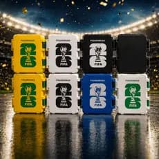 Porta Figurinhas Álbum Copa Mundo 26 caixa, case, caixinha organizadora Grande e médio