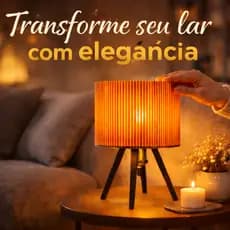 Luminaria Abajur de Mesa Cabeceira Escritório com Design Moderno Minimalista