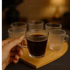 Kit com 5 Canecas 80, 70 ou 90ml Grafiatto Canelado–Cameratta copo americano-Beleza e Praticidade no Seu Café