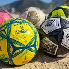 Bola Profissional de Altinha e Futevôlei Shark Alta ULTRAMACIA SoftBoost-absorve o impacto e impulsiona a bola de volta