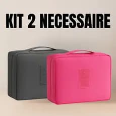 Bolsa Necessaire De Viagem Organizador Para Maquiagem Com Divisória