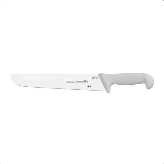 Faca Profissional Açougue 5520-14" Mundial Branca Tira Bife Carne Aço Inoxidável