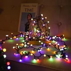 Pisca 100 LEDs (110V ou 220V )  8 Funções 8m Cerejinha Bolinhas PISCA PISCA CEREJINHA