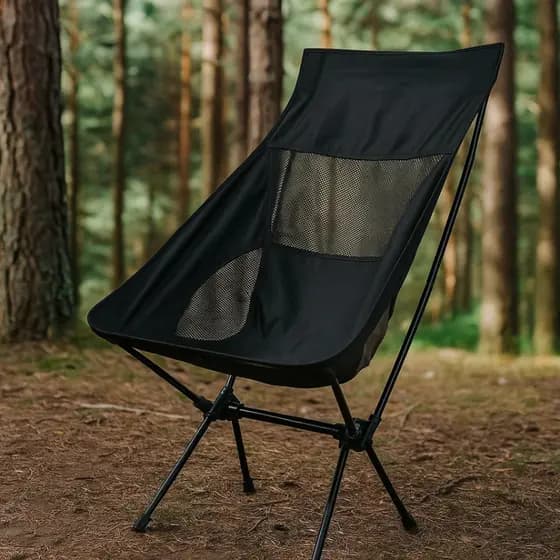 Cadeira Dobrável Em Aço Camping Pesca Praia