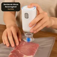 Bomba De Vácuo Recarregável Sortida Vedar Alimentos Legumes Bomba De Vácuo Recarregável - Sortida