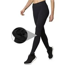 Meia Calça Flanelada Fio 80 Preta com Pé Grossa Térmica Frio e Inverno