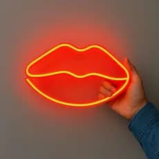 Placa Decorativa LED Neon Boca 30x20 cm