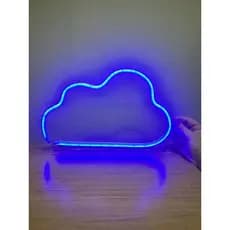 Neon LED Decorativo Nuvem – Placa Iluminada  Em Acrílico 30x20cm Bivolt