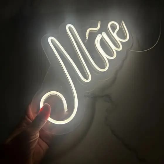 Luminária Placa de LED Neon - Festa -  Dia das Mães -  Presente - Decoração - Mãe
