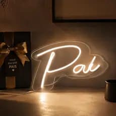 Luminária Placa de LED Neon - Festa -  Dia dos Pais-  Presente - Decoração - PAI