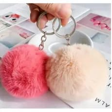 Chaveiro Pompom Pélucia Diversas Cores (Médio)
