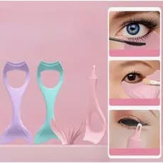 1 Protetor De Silicone Para Aplicação de Mascara de Cílios Delineador e Sombra nos Cílios