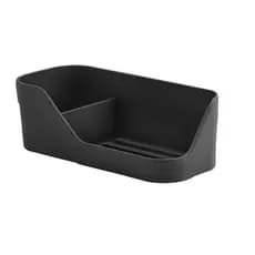 Organizador De Pia Suporte Porta Esponja Detergente 21cm Ou Cor Preto