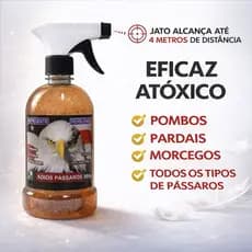 Repelente Anti Pássaros Pombos Morcegos 500g