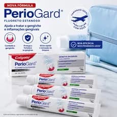 Creme Dental Colgate Periogard kit com 3 gengiva inflamada Viagem necessaire 30g