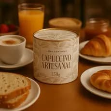 Cappuccino Artesanal Cremoso Lata 150G Cappuciono Capucino Mimo Presente Café da manhã