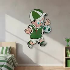 Relógio de Parede Criativo Time Futebol com Movimento