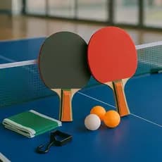 Kit Ping Pong Tênis Mesa Esportivo 2 Raquetes 3 Bolinhas Brinquedo Jogo Diversão Treino