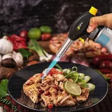 Maçarico Culinário Acendedor Automático Cozinha Gratinar Flambar Dourar Caramelizar Restaurante