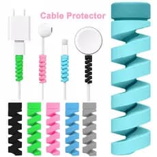 10 Pçs Protetor Enrolador De Cabo Espiral Para iPad iPhone Suporte De Gerenciamento De Carregamento Anti-Fratura Fio Org