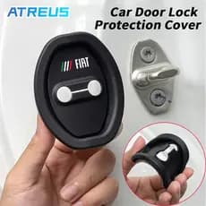 4 Peças Fiat Tampa De Proteção Da Fechadura Da Porta Do Carro Anticolisão Em De Silicone Para FIAT Strada Argo Mobi Toro Fastback Pulse Cronos Scudo 500 Titano Palio Idea Uno Punto
