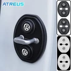 4Pcs Volkswagen Tampa De Proteção Da Fechadura Porta Do Carro Anticolisão Em De Silicone Veicular Amortecedor Acessórios
