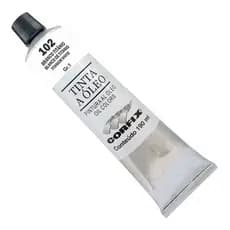 Tinta Óleo Branco Titânio 102 - 20ml Corfix G1 p/ Tela Artesanato