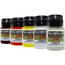 Tinta 150 Fosca Para Vidro Cerâmica Porcelana Metal Decorfix - Cores