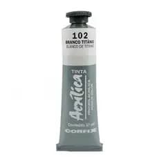 Tinta Acrilica 37ml 102 Branco Titanio Corfix