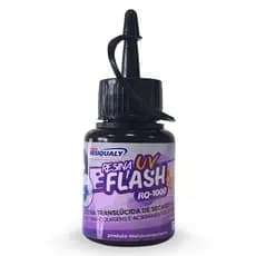 Resina Uv Flash 50gTranslucida Colagem Rq-1000 Cura Uv