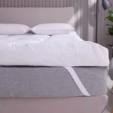 Kit Pillow Top Cama King Size 400 Fios Macio + 2 Travesseiros Silicone
