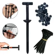 Kit 10/20/50/100 Abraçadeiras Nylon T Enforca Gato Fita Plástica Auto Travante Organizador de Cabos