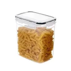 Pote Multiuso Organizador Empilhável Retangular Plástico Alimentos Organizador de Geladeira E Armários 1400ml EH29-C