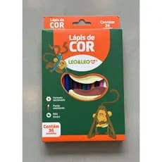 Lapis de colorir sextavado com 36 cores